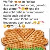 Mittwoch 31.07. ab 13 Uhr  gibt es Frischgebackene Waffeln im Freibad Juessee